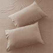 Lux Decor 4 Pieces Solid Bedsheets - 1800 Series Stylish Comfy Bedding Sheet Set - Hotel Luxury Skin Friendly Cooling Sheets & Embroidered Pillowcases