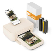 HPRT Photo Printer 4×6”, Wi-Fi Full-Color Instant Phone Phtoto Printer for iPhone, Android, Smartphone, Thermal Dye-Sublimation Impresora De Fotos for Home Use, + 20 Sheets Photo Paper & 1 Ribbon