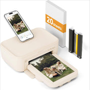 HPRT Photo Printer 4×6”, Wi-Fi Full-Color Instant Phone Phtoto Printer for iPhone, Android, Smartphone, Thermal Dye-Sublimation Impresora De Fotos for Home Use, + 20 Sheets Photo Paper & 1 Ribbon