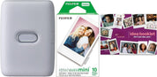 Fujifilm Instax Mini Link White Printer Bundle