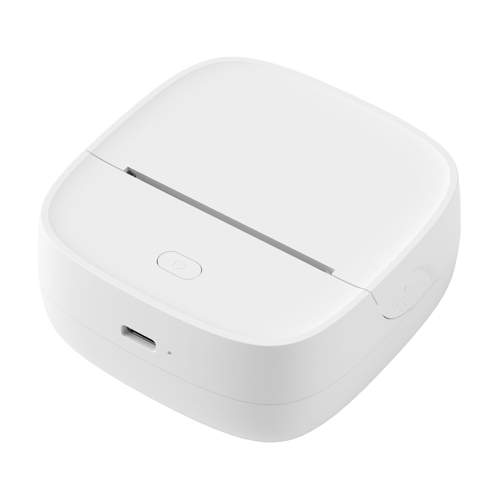 Gloryang JD-23 Sticker Printer, Mini Portable Thermal Printer Print Pod, Inkless Bluetooth Label Maker with Smart App for Phone & Tablet for Office & Home Use, 2 Rolls Sticker Paper, White
