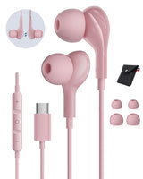 USB C Headphones for Samsung Galaxy S26 S25 S24 Ultra iPhone 17 Air 16 Pro 17 Pro Max S23 S22 A56 A55 A26 A17 A16 Pixel Xiaomi Wired Earbuds Magnetic in-Ear Type C Earphone with Microphone Stereo