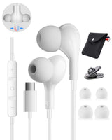 USB C Headphones for Samsung Galaxy S26 S25 S24 Ultra iPhone 17 Air 16 Pro 17 Pro Max S23 S22 A56 A55 A26 A17 A16 Pixel Xiaomi Wired Earbuds Magnetic in-Ear Type C Earphone with Microphone Stereo