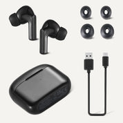 Amazon Basics Bluetooth Headphones True Wireless Earbuds IPX4Waterproof, in-Ear w/Mic,Charging Case, Black