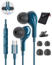 USB C Headphones for Samsung Galaxy S26 S25 S24 Ultra iPhone 17 Air 16 Pro 17 Pro Max S23 S22 A56 A55 A26 A17 A16 Pixel Xiaomi Wired Earbuds Magnetic in-Ear Type C Earphone with Microphone Stereo