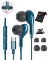 USB C Headphones for Samsung Galaxy S26 S25 S24 Ultra iPhone 17 Air 16 Pro 17 Pro Max S23 S22 A56 A55 A26 A17 A16 Pixel Xiaomi Wired Earbuds Magnetic in-Ear Type C Earphone with Microphone Stereo