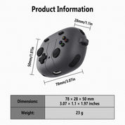 Geiomoo Silicone Case for JBL Vibe Beam 2, JBL Vibe Beam, JBL Vibe 200TWS, Funny Cartoon Game Design Protective Cover with Carabiner (Dark Gray)