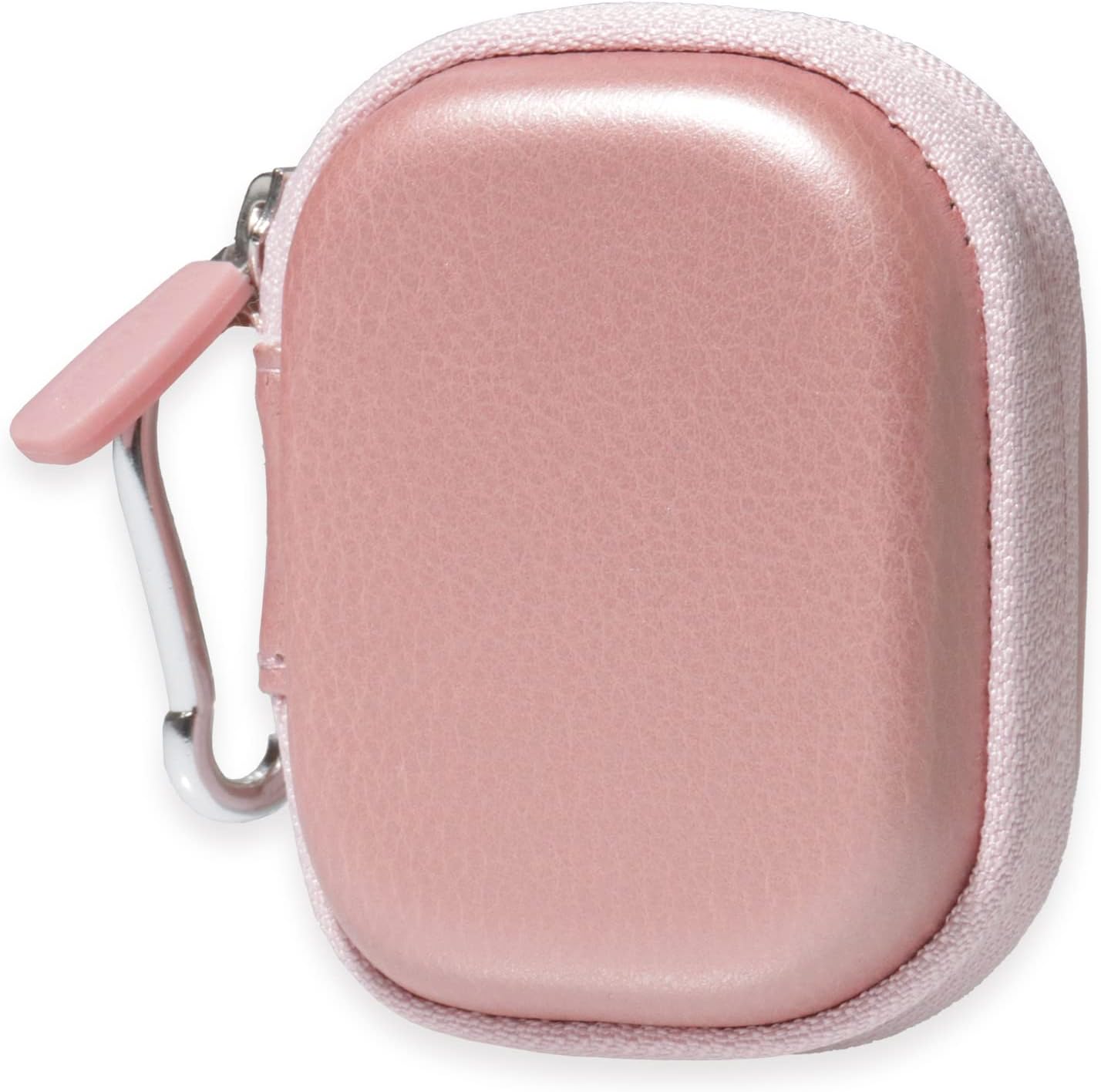 Case for TAGRY X08 Bluetooth Headphones True Wireless Earbuds 60H, mesh Pocket for Charge Cable (Rose Gold)