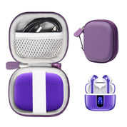 Case for TAGRY X08 Bluetooth Headphones True Wireless Earbuds 60H, mesh Pocket for Charge Cable (Rose Gold)