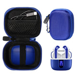 Case for TAGRY X08 Bluetooth Headphones True Wireless Earbuds 60H, mesh Pocket for Charge Cable (Rose Gold)