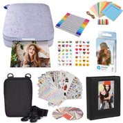HP Sprocket 2x3 Instant Smartphone Photo Printer - Portable Color Wireless Mobile Printer - Zink Sticky-Back Photos - Print from Compatible iOS & Android Devices with Bluetooth w/Fun App - Purple