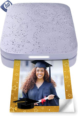 HP Sprocket 2x3 Instant Smartphone Photo Printer - Portable Color Wireless Mobile Printer - Zink Sticky-Back Photos - Print from Compatible iOS & Android Devices with Bluetooth w/Fun App - Purple