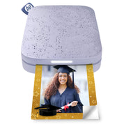 HP Sprocket 2x3 Instant Smartphone Photo Printer - Portable Color Wireless Mobile Printer - Zink Sticky-Back Photos - Print from Compatible iOS & Android Devices with Bluetooth w/Fun App - Purple