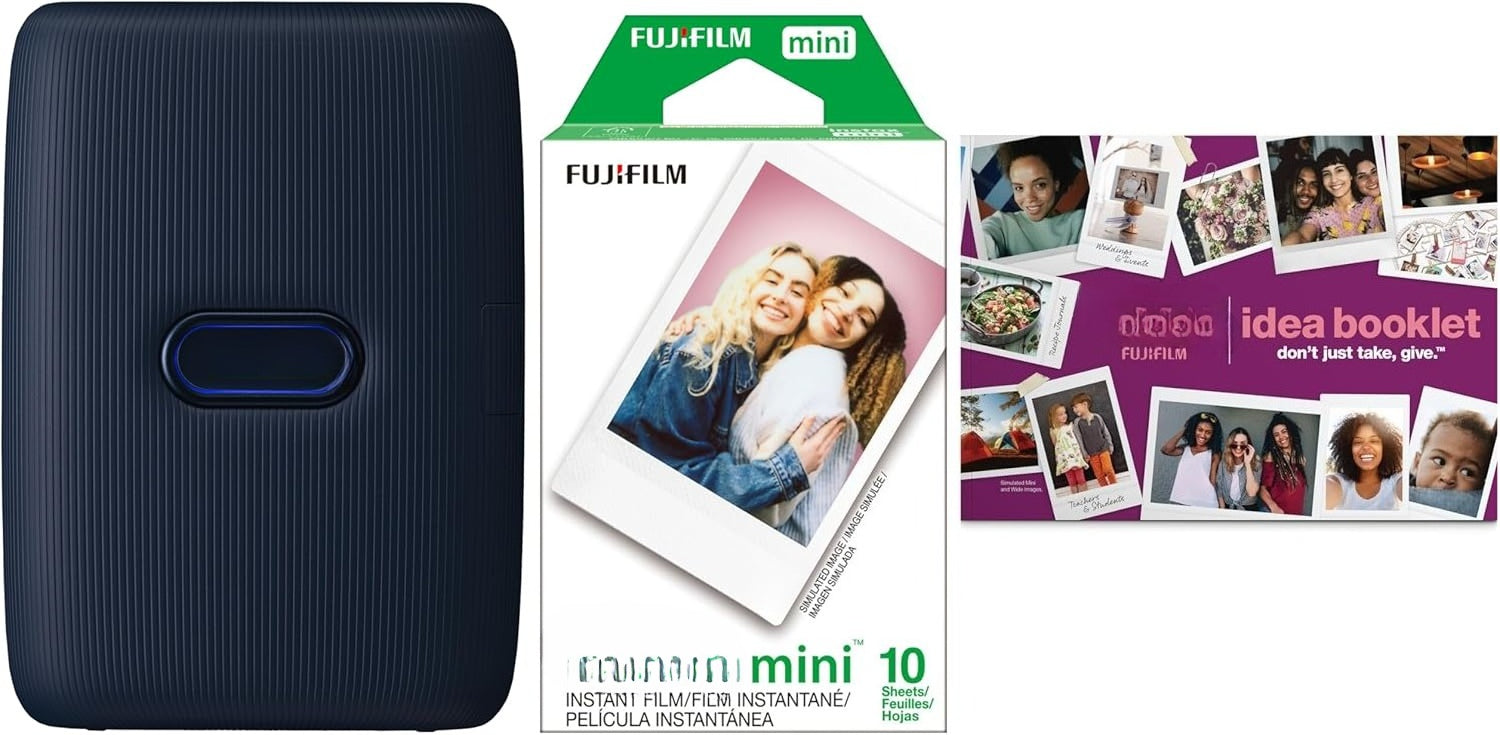Fujifilm Instax Mini Link White Printer Bundle