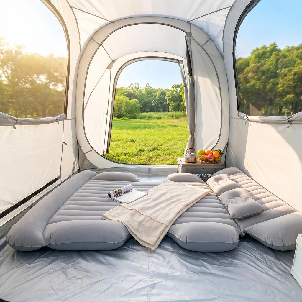 SUV Trunk Inflatable Car Air Mattress, Full Size Back Seat Camping Air Bed for Road Trips